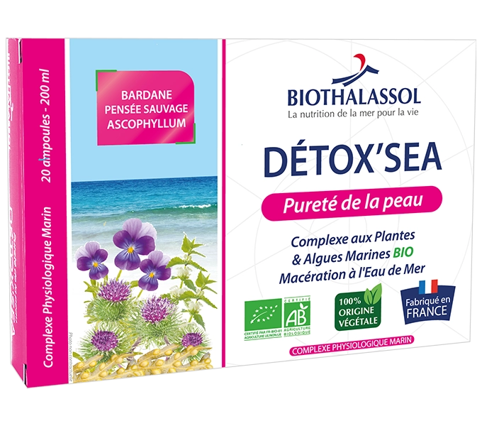 DÉTOX’SEA - complément alimentaire marin fabriqué en France par Biothalassol Image DÉTOX’SEA