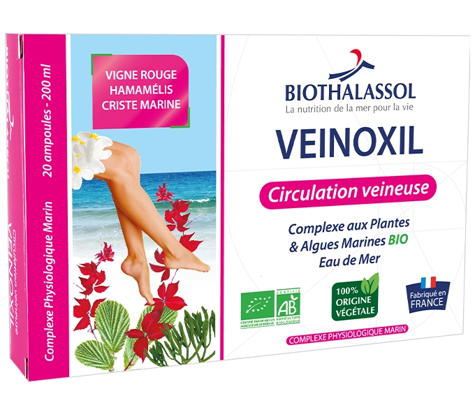 VEINOXIL - complément alimentaire marin fabriqué en France par Biothalassol Image VEINOXIL