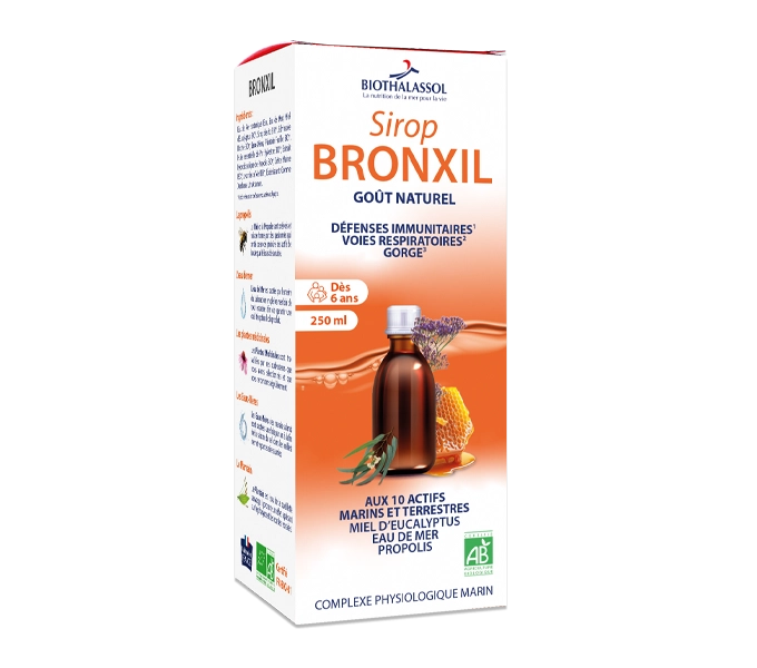 SIROP BRONXIL - complément alimentaire marin fabriqué en France par Biothalassol Image SIROP BRONXIL