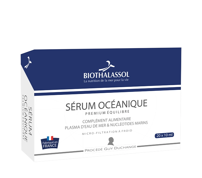 SÉRUM OCÉANIQUE PREMIUM EQUILIBRE - complément alimentaire marin fabriqué en France par Biothalassol Image SÉRUM OCÉANIQUE PREMIUM EQUILIBRE