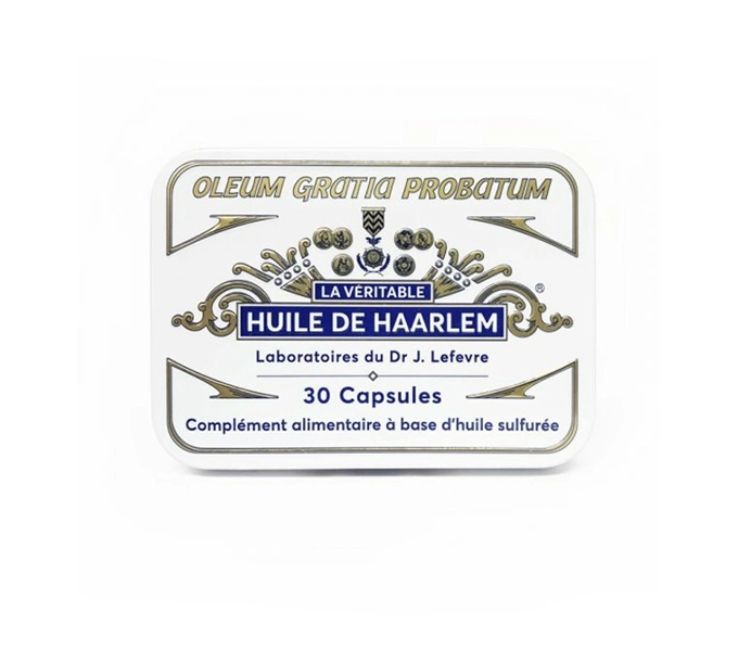 HUILE D'HAARLEM - BOÎTE MÉTALLIQUE - complément alimentaire marin fabriqué en France par Biothalassol Image HUILE D'HAARLEM - BOÎTE MÉTALLIQUE