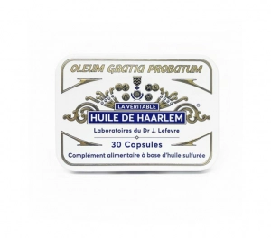 HUILE D'HAARLEM - BOÎTE MÉTALLIQUE - complément alimentaire marin fabriqué en France par Biothalassol Image HUILE D'HAARLEM - BOÎTE MÉTALLIQUE