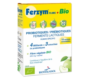 FERZYM FLORE + BIO - complément alimentaire marin fabriqué en France par Biothalassol Image FERZYM FLORE + BIO