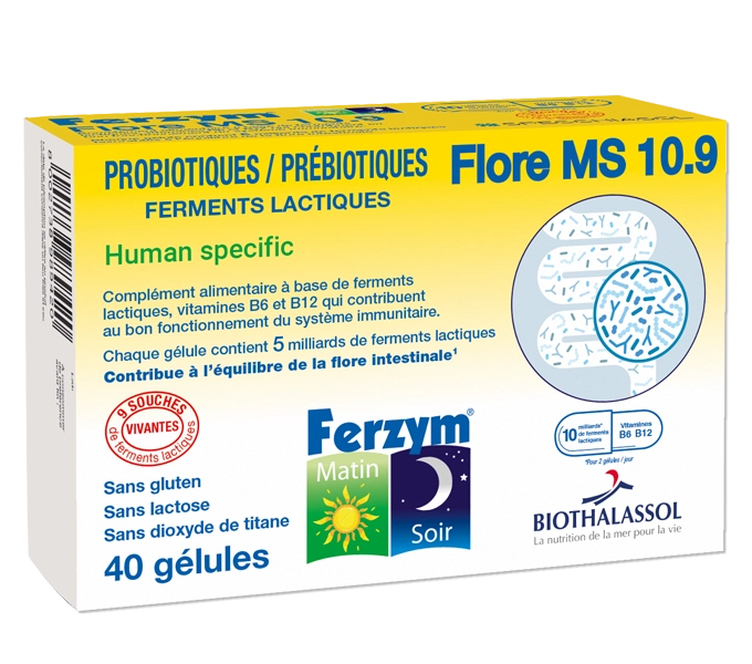 FERZYM FLORE MS 10.9 - complément alimentaire marin fabriqué en France par Biothalassol Image FERZYM FLORE MS 10.9