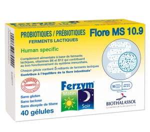 FERZYM FLORE MS 10.9 - complément alimentaire marin fabriqué en France par Biothalassol Image FERZYM FLORE MS 10.9